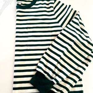 Madewell Long Sleeve Tee in Eaves Stripe